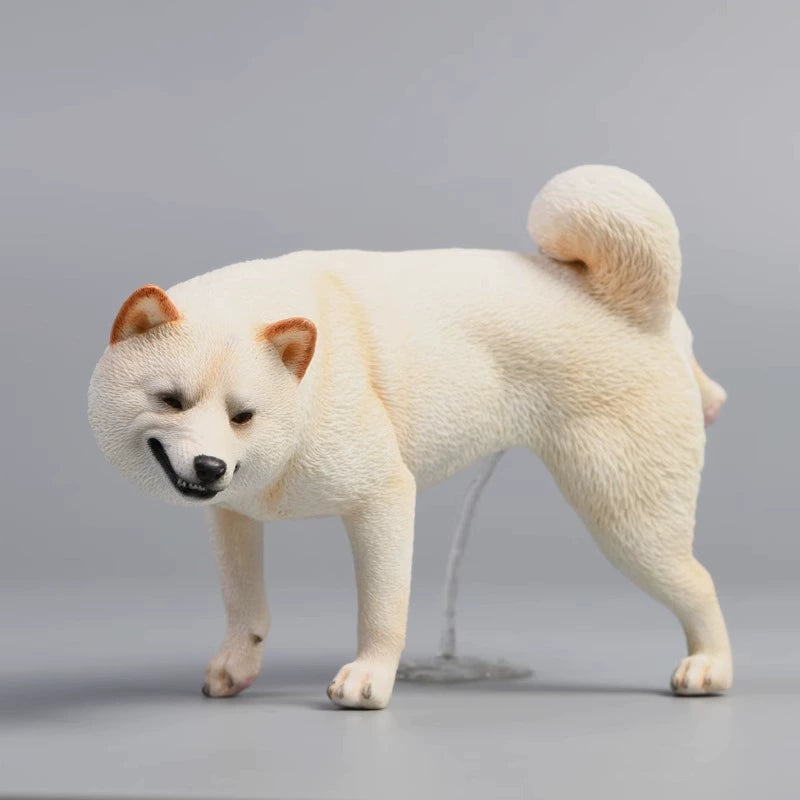 1/6 Half-Squat and Leg-Rising Shiba Inu Model, a realistic and detailed Shiba Inu figurine made from high-quality resin, depicting the playful nature of Shiba Inu dogs in lifelike poses. Perfect for collectors and dog lovers, these models add a touch of humor and realism to any space, available in various colors and poses. A unique and collectible tribute to the beloved Shiba Inu breed.