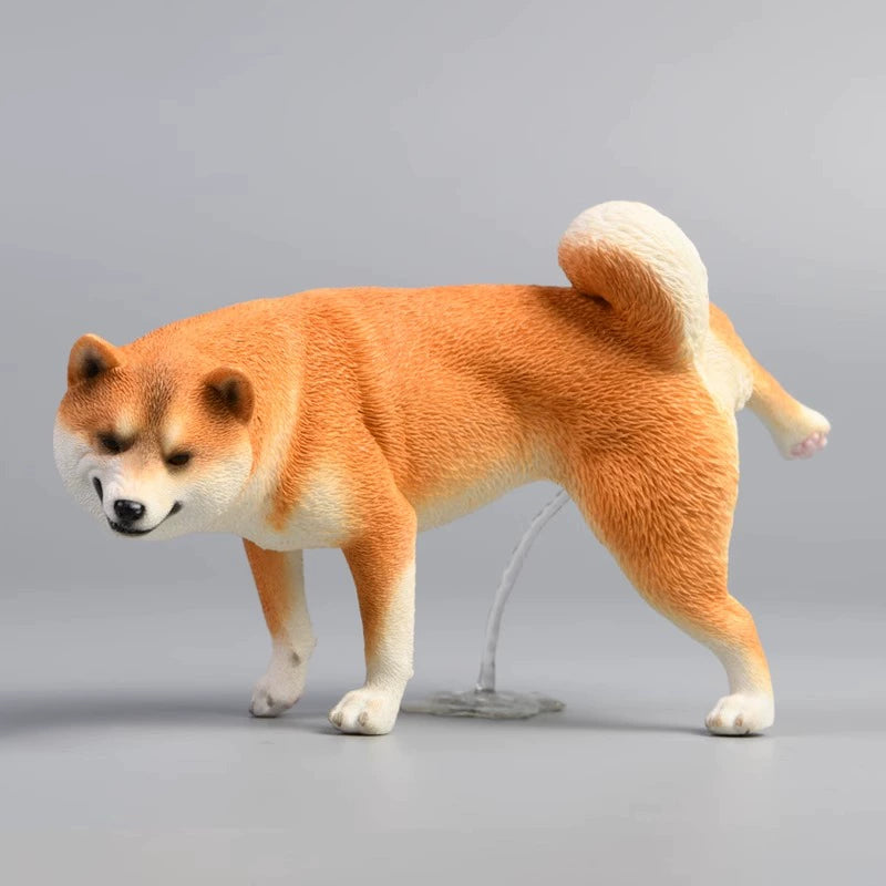 1/6 Half-Squat and Leg-Rising Shiba Inu Model, a realistic and detailed Shiba Inu figurine made from high-quality resin, depicting the playful nature of Shiba Inu dogs in lifelike poses. Perfect for collectors and dog lovers, these models add a touch of humor and realism to any space, available in various colors and poses. A unique and collectible tribute to the beloved Shiba Inu breed.