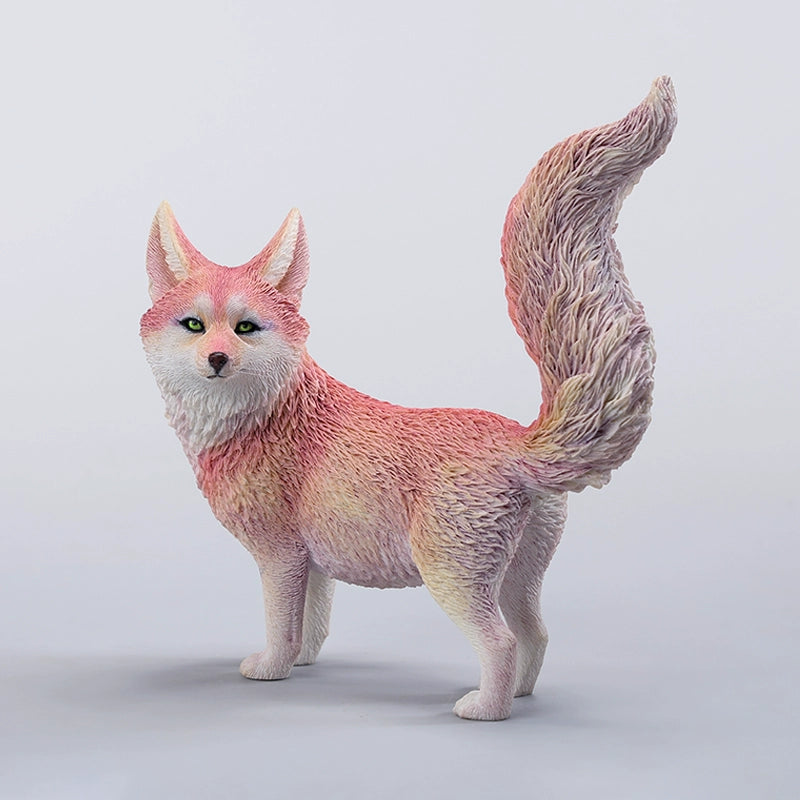 This 1/6 scale Spirit Fox figurine is a highly detailed resin sculpture with lifelike features, from its vibrant fur to its graceful tail, making it a stunning addition to any collection. Perfect for animal lovers and collectors of mystical and fantasy art.