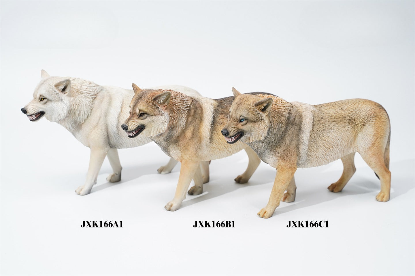 This 1/6 scale Tibetan Wolf figurine is a highly detailed resin sculpture featuring realistic fur texture, intricate accessories, and a warrior-style aesthetic. The model includes a saddle, muzzle, and leg wraps, making it a unique collectible for wolf lovers, wildlife enthusiasts, and fantasy collectors. Ideal for display on desks, shelves, or as part of a high-quality resin figure collection.