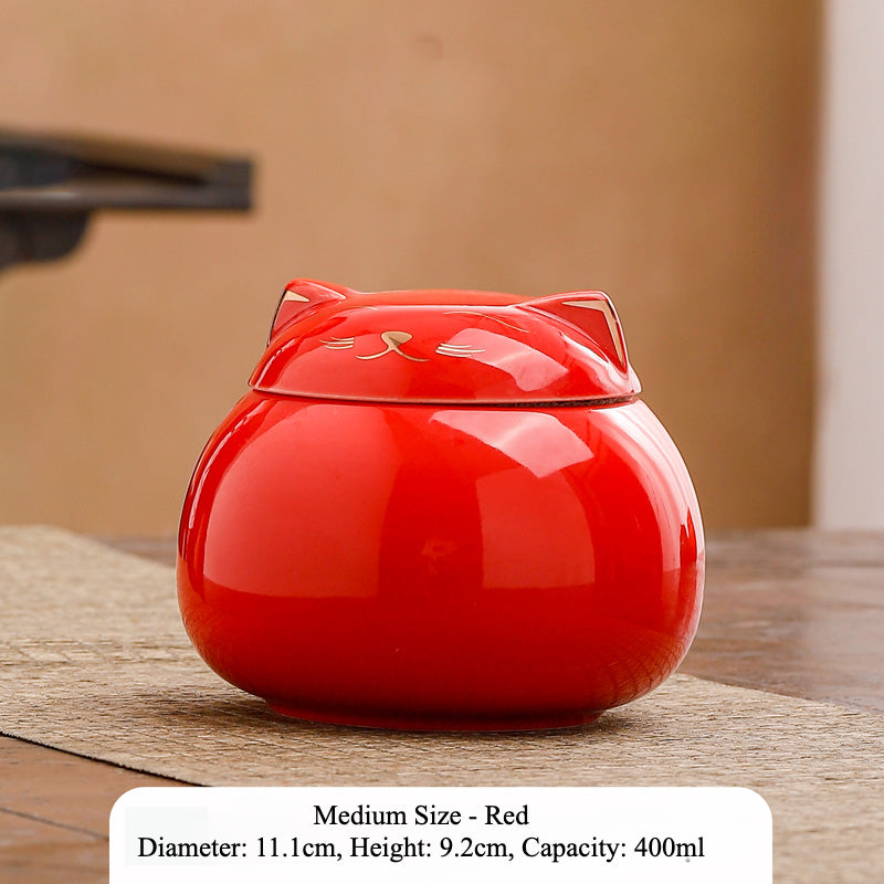 This is a cute cat-shaped pet urn with a photo frame for memorializing your pet. It securely holds your pet's ashes and includes a photo space to cherish your pet's memory. The urn has a smooth, high-quality finish with a stable base for display. Available in various sizes.