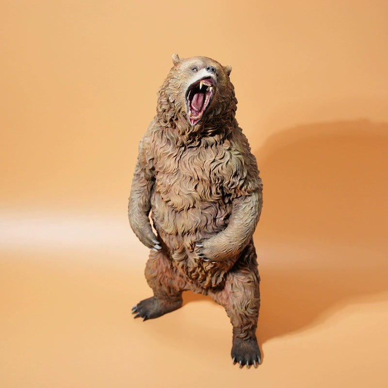 太重了 3kg 1/6 Scale Brown Bear Figurine Realistic Bear Model