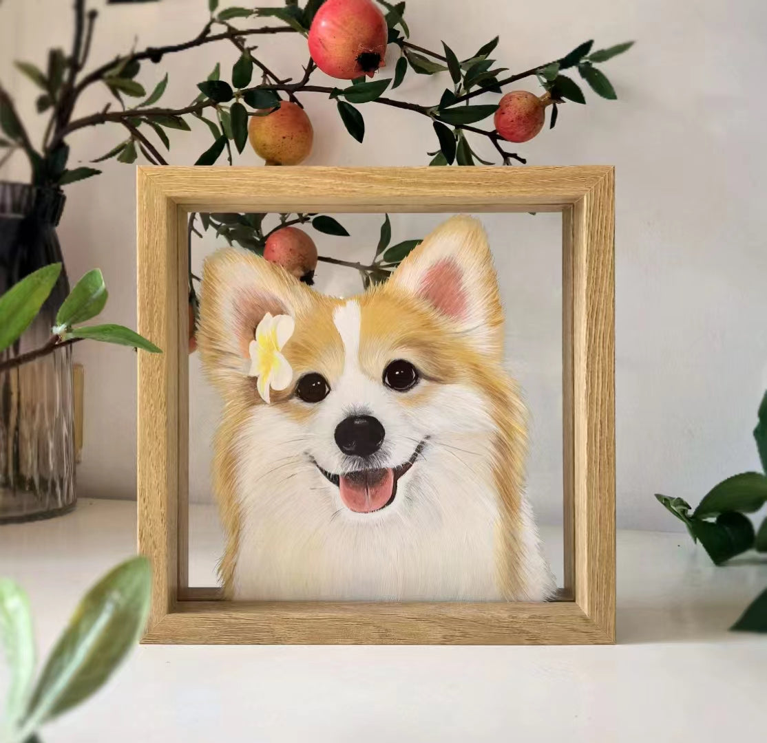 Multi-layers Acrylic Painting (Custom).