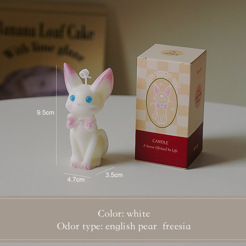 Cute fairy cat scented candle, modeling wax, atmosphere aromatic, small handmade candle.