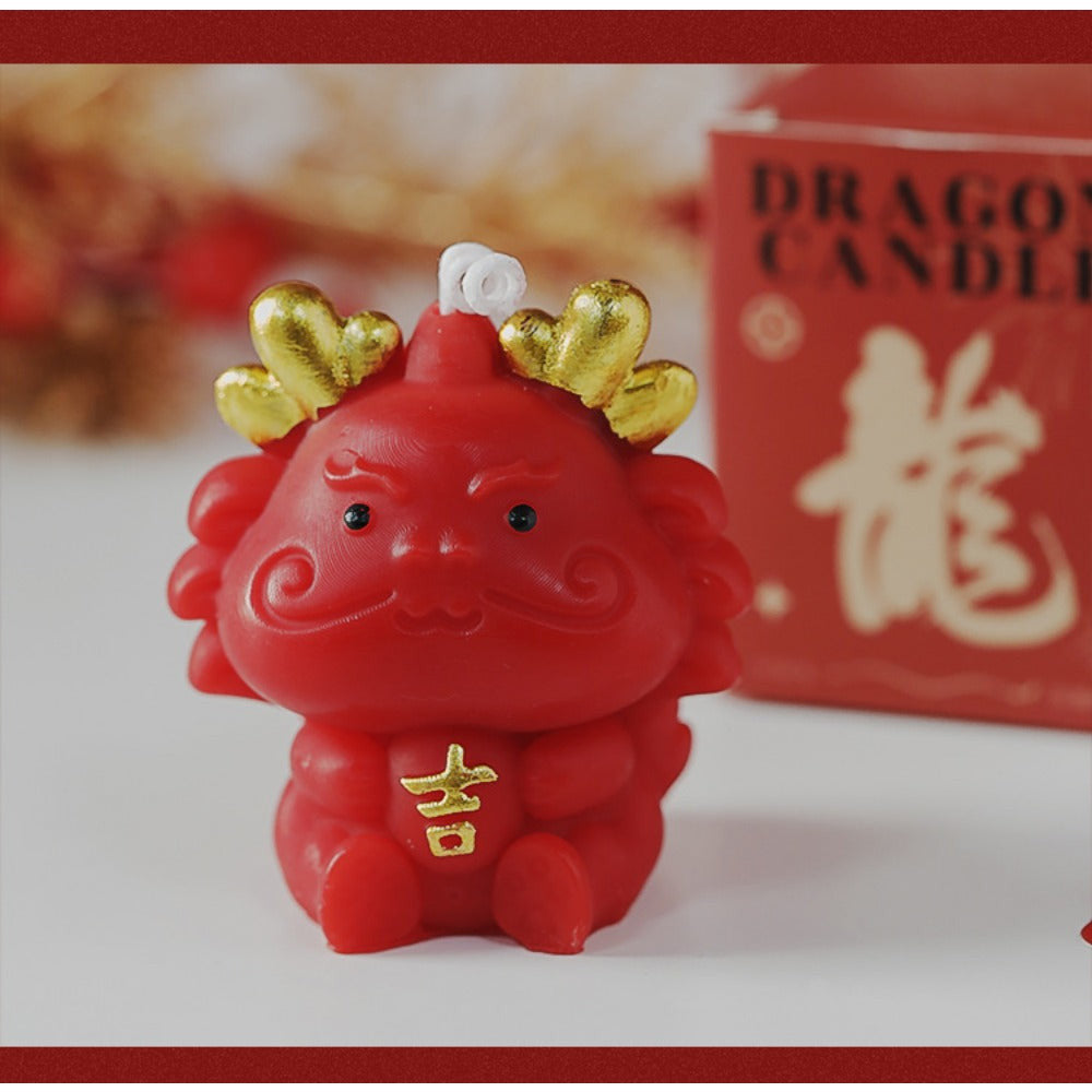 Dragon scented candles, fragrance souvenir gift, handmade wax ,New Year's creative gift.