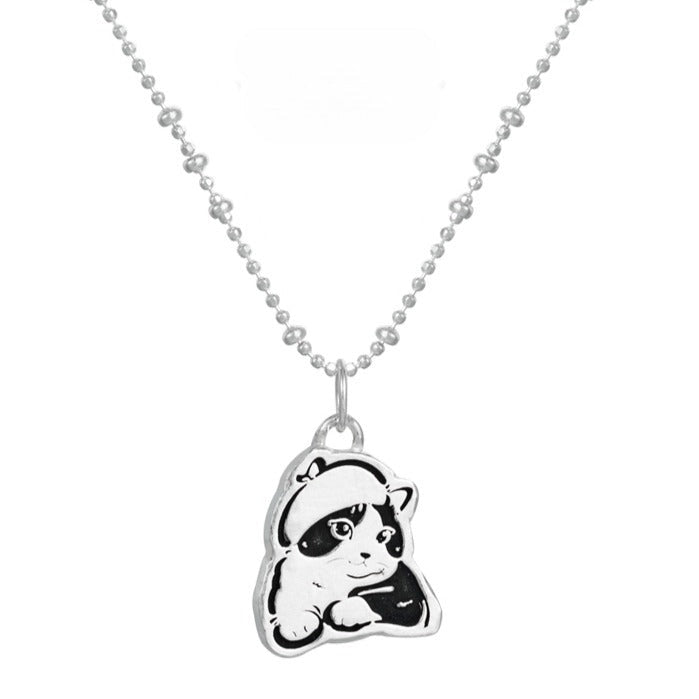Custom Pet Portrait Necklace - Handmade S925 Silver Pet Lover Jewelry Collection.