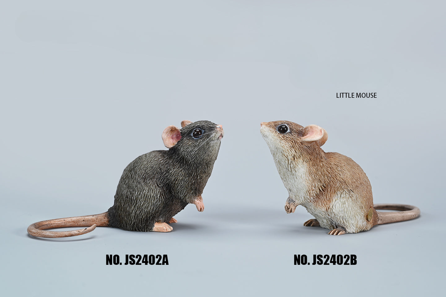 This image showcases a highly detailed, lifelike mouse figurine, part of the Pre-sale 1/1 Small Simulation Mouse Model collection. The model features a realistic depiction with intricate fur texture, expressive eyes, and delicate paws, highlighting its craftsmanship. The mouse is posed naturally, making it a perfect addition to any animal lover's collection.