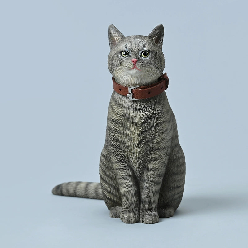 Enhance your collection with the 1/6 Scale Chinese Felis Catus Cat Model 5.0. This lifelike figurine features a ginger coat and a realistic brown leather collar, capturing the essence of a real feline. Perfect for cat lovers and collectors, this model adds charm and authenticity to any space. 