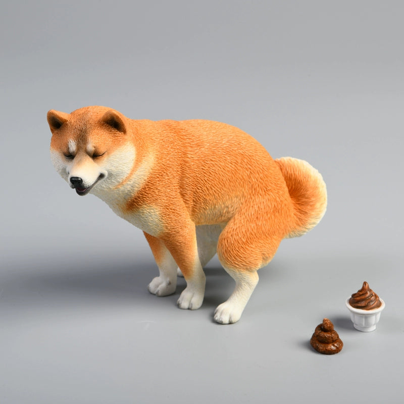  1/6 Half-Squat and Leg-Rising Shiba Inu Model, a realistic and detailed Shiba Inu figurine made from high-quality resin, depicting the playful nature of Shiba Inu dogs in lifelike poses. Perfect for collectors and dog lovers, these models add a touch of humor and realism to any space, available in various colors and poses. A unique and collectible tribute to the beloved Shiba Inu breed.