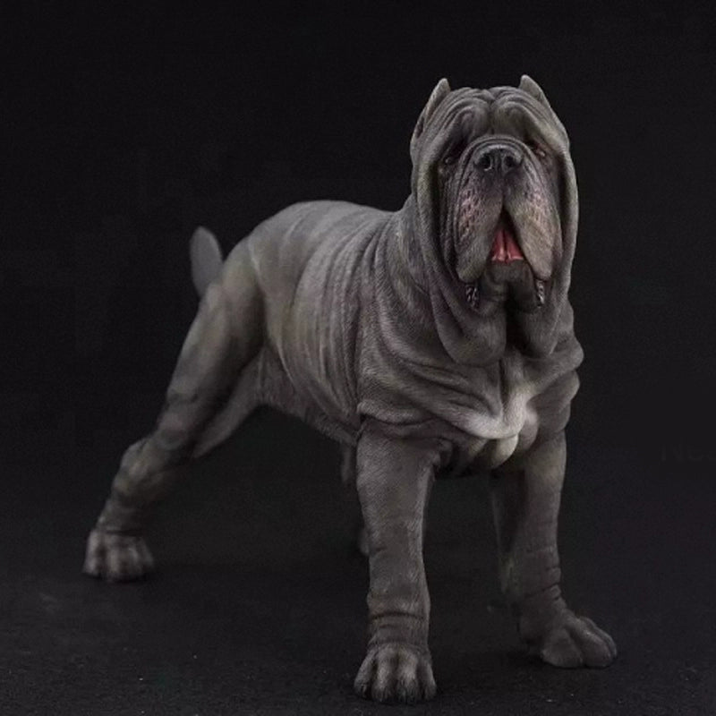 A collection of 1/6 scale Neopoliton Mastiff Model Simulations featuring detailed resin models of majestic mastiffs. The figurines showcase various coat colors and realistic textures, perfect for collectors and dog enthusiasts.