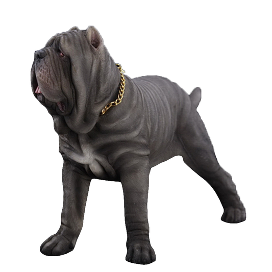 A collection of 1/6 scale Neopoliton Mastiff Model Simulations featuring detailed resin models of majestic mastiffs. The figurines showcase various coat colors and realistic textures, perfect for collectors and dog enthusiasts.