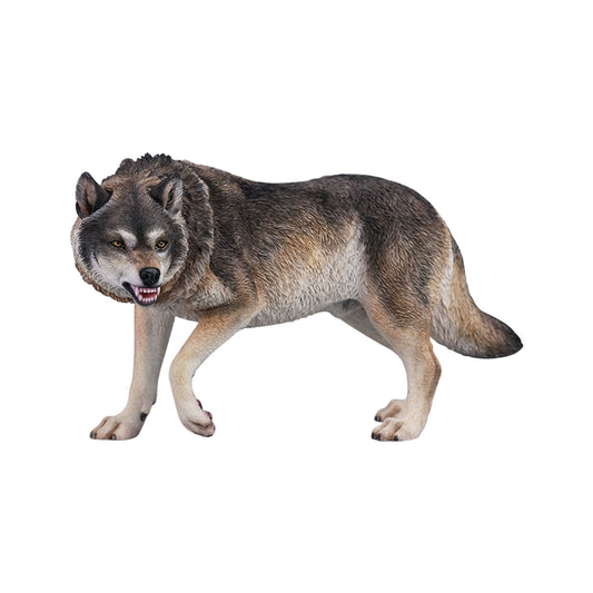 Highly detailed 1/6 scale direwolf figurine made from durable resin, perfect for collectors and fantasy lovers. The lifelike paint and intricate design make this model an exceptional display piece for any collection.