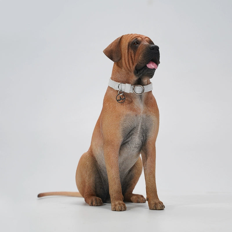 1/6 scale Tosa dog simulation models featuring realistic details and lifelike textures. These figurines capture the noble and powerful stature of the Tosa breed, complete with expressive faces and a sleek coat. Ideal for collectors and dog lovers, these models add a touch of elegance to any display.