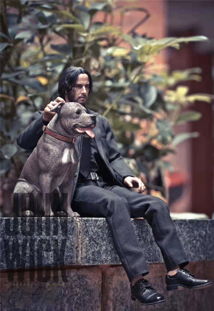 1/6 scale American Staffordshire Terrier model in various poses and colors. These detailed and realistic figurines capture the essence of the breed, perfect for collectors and enthusiasts of dog statues. Ideal for display in homes or offices.