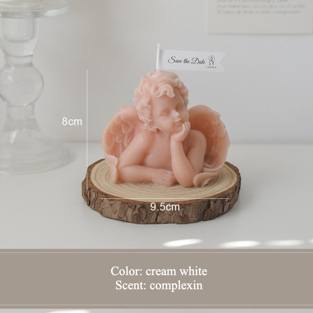 Angel scented candle handmade souvenir Creative ornament candle.