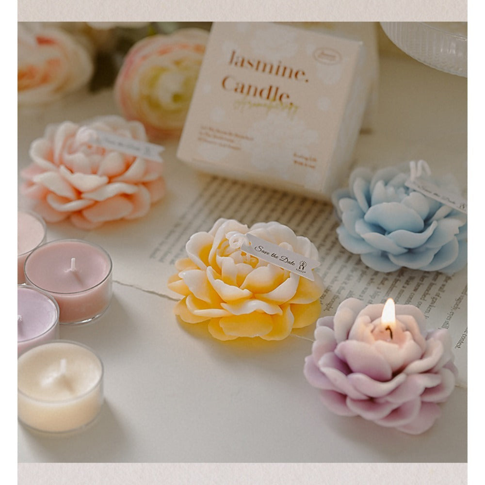 Jasmine scented candle|fragrance souvenir candle | creative fragrance handmade modeling wax.