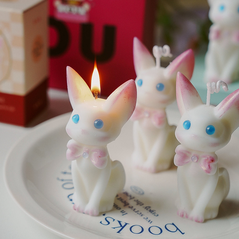 Cute fairy cat scented candle, modeling wax, atmosphere aromatic, small handmade candle.