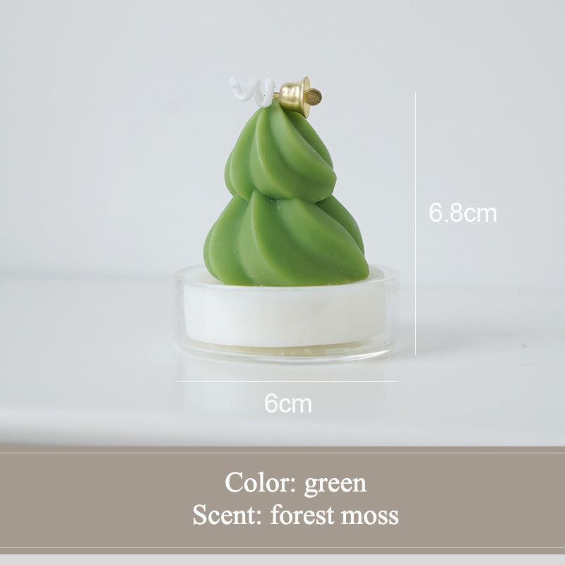 Mini Christmas Tree Scented Candle Handmade Fragrance Gift.