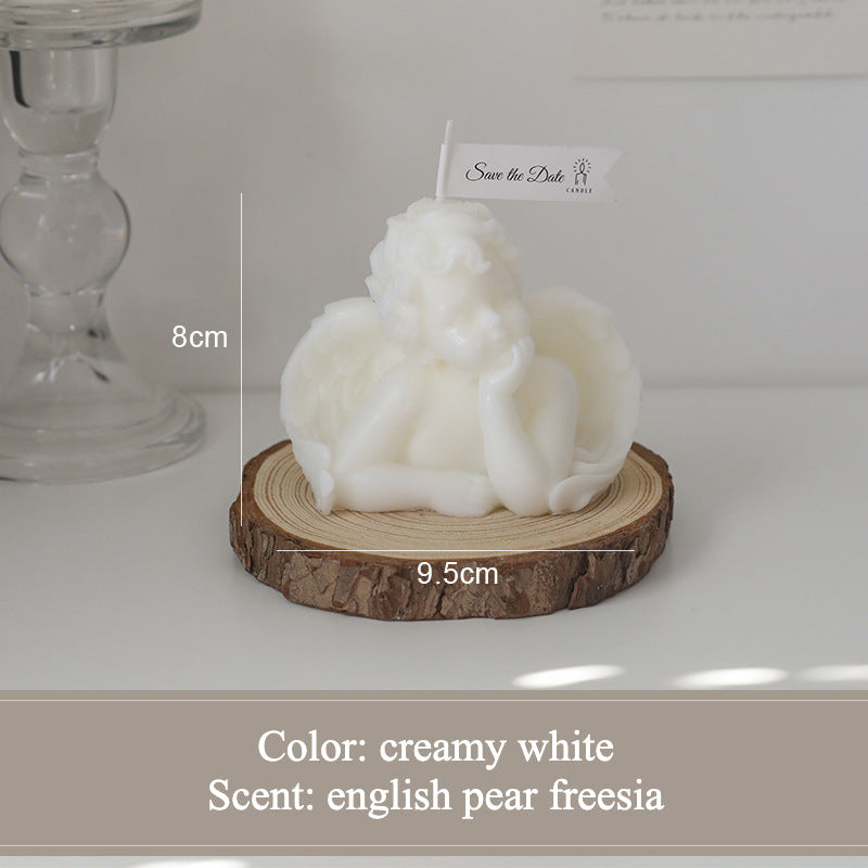 Angel scented candle handmade souvenir Creative ornament candle.