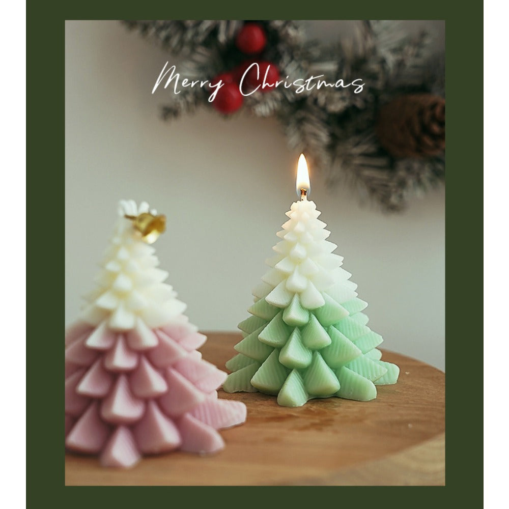 Christmas tree scented candle ornament, fragrance souvenir, creative romantic Christmas gift.