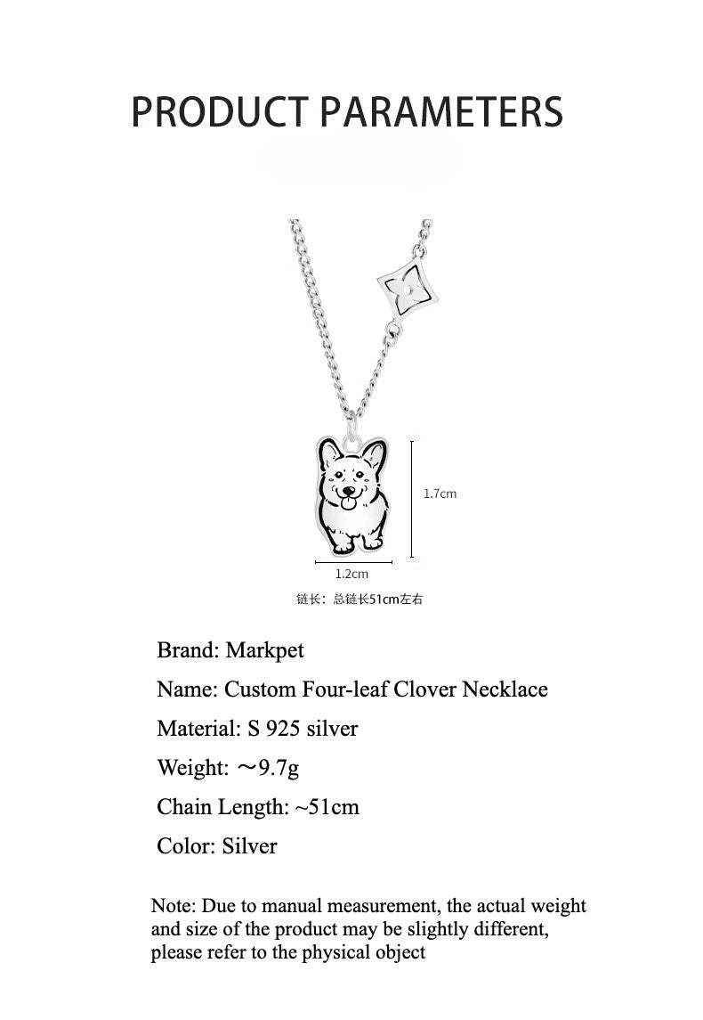 Custom Pet Portrait Necklace made from S925 silver, featuring a detailed charm with a pet’s face or full-body image. Handcrafted and personalized, this necklace is a unique piece of jewelry perfect for pet lovers. Ideal as a memorial keepsake or a thoughtful gift, available in various styles.