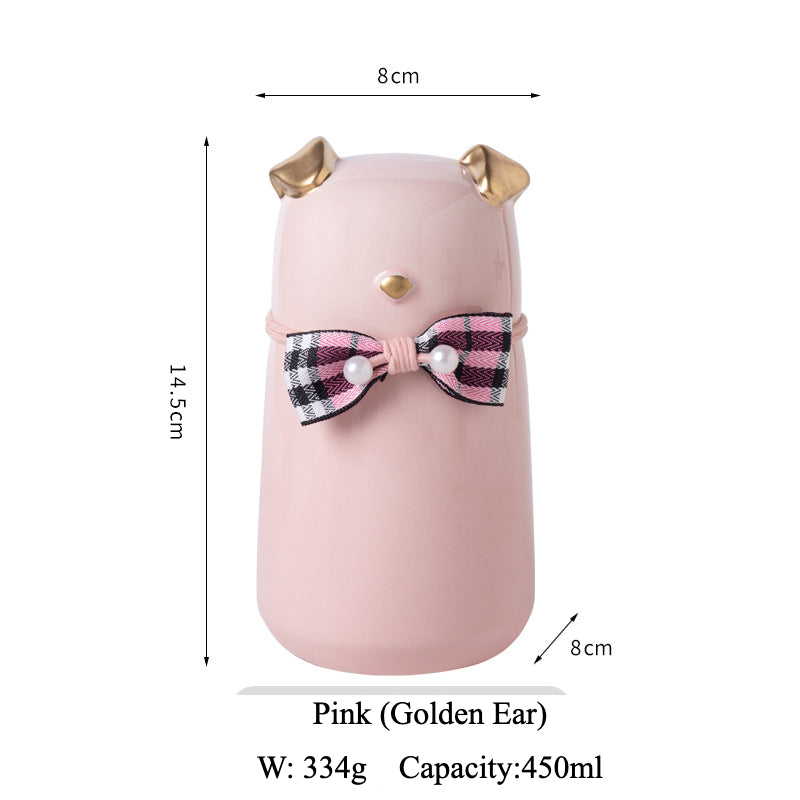 White ceramic simple pet cremation urn with a glossy, moisture-resistant finish, featuring a round shape and smooth texture, ideal for North American pet owners. This handcrafted urn provides secure ashes storage, perfect for home memorial display on mantels or shelves, with a clean white design for a dignified tribute.