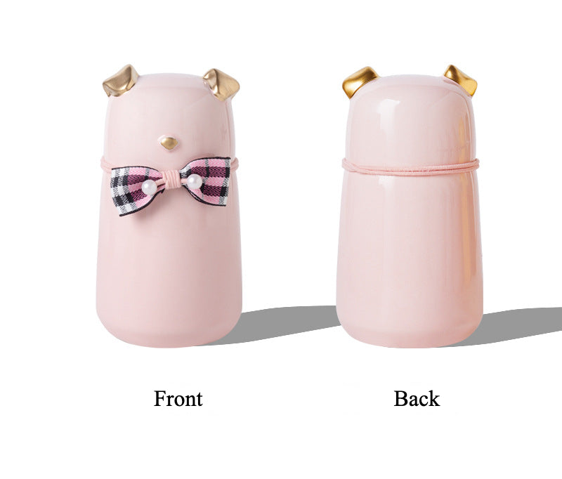 White ceramic simple pet cremation urn with a glossy, moisture-resistant finish, featuring a round shape and smooth texture, ideal for North American pet owners. This handcrafted urn provides secure ashes storage, perfect for home memorial display on mantels or shelves, with a clean white design for a dignified tribute.