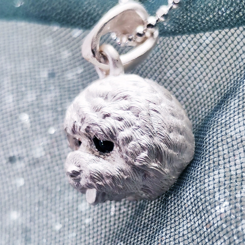 Bichon frise necklace hotsell