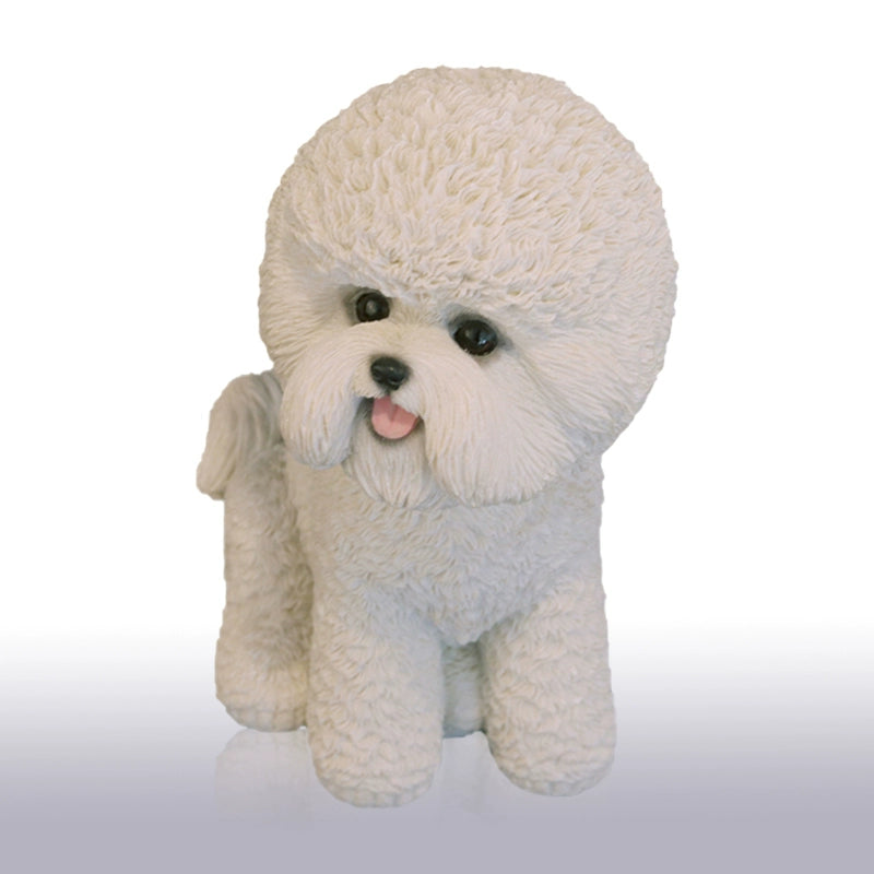 A collection of small dog models featuring a Husky, Shiba Inu, Schnauzer, and Bichon. Each model captures the lifelike details and distinct characteristics of these beloved dog breeds, making them perfect for dog lovers and collectors.