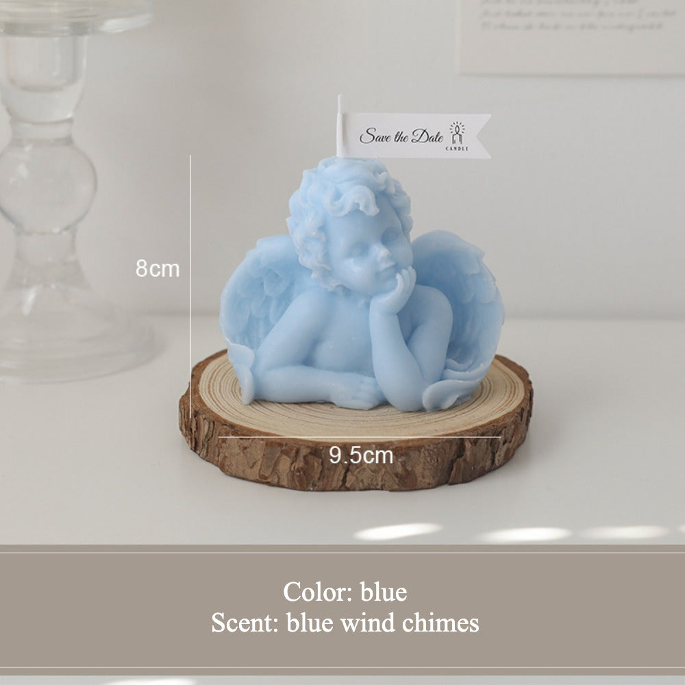 Angel scented candle handmade souvenir Creative ornament candle.