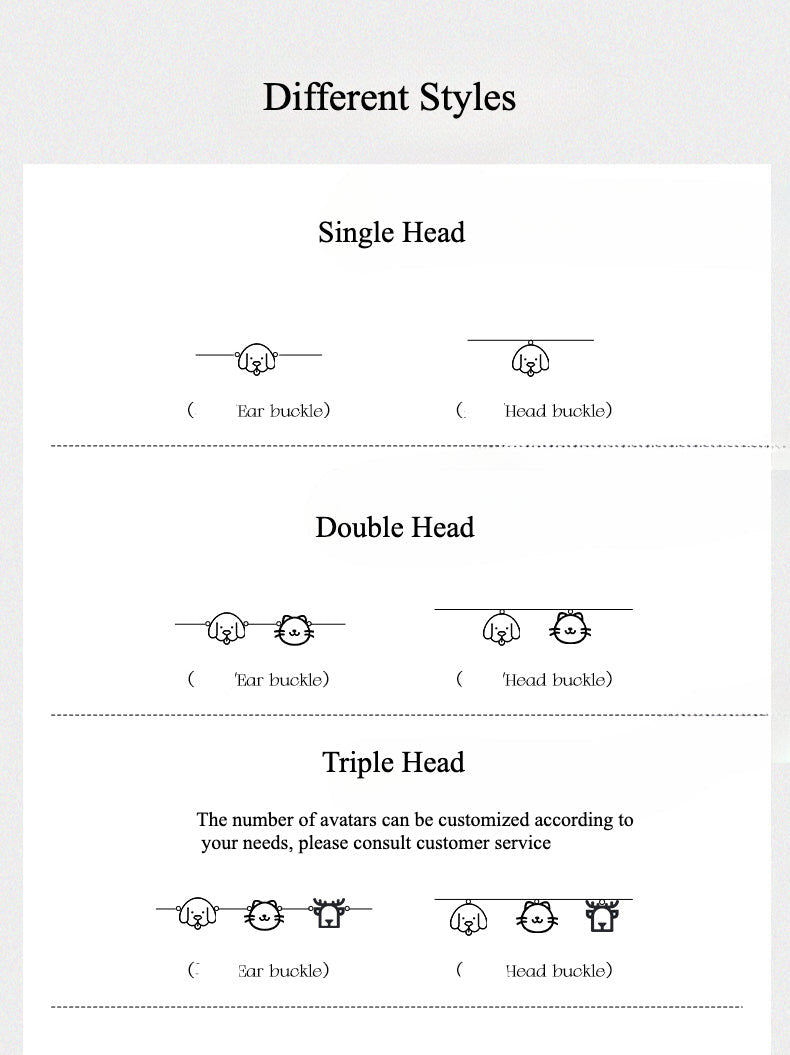 DIY Custom Silver Jewelry Bracelet light luxury niche dog cat pet periphery custom bracelet DIY handmade gift.