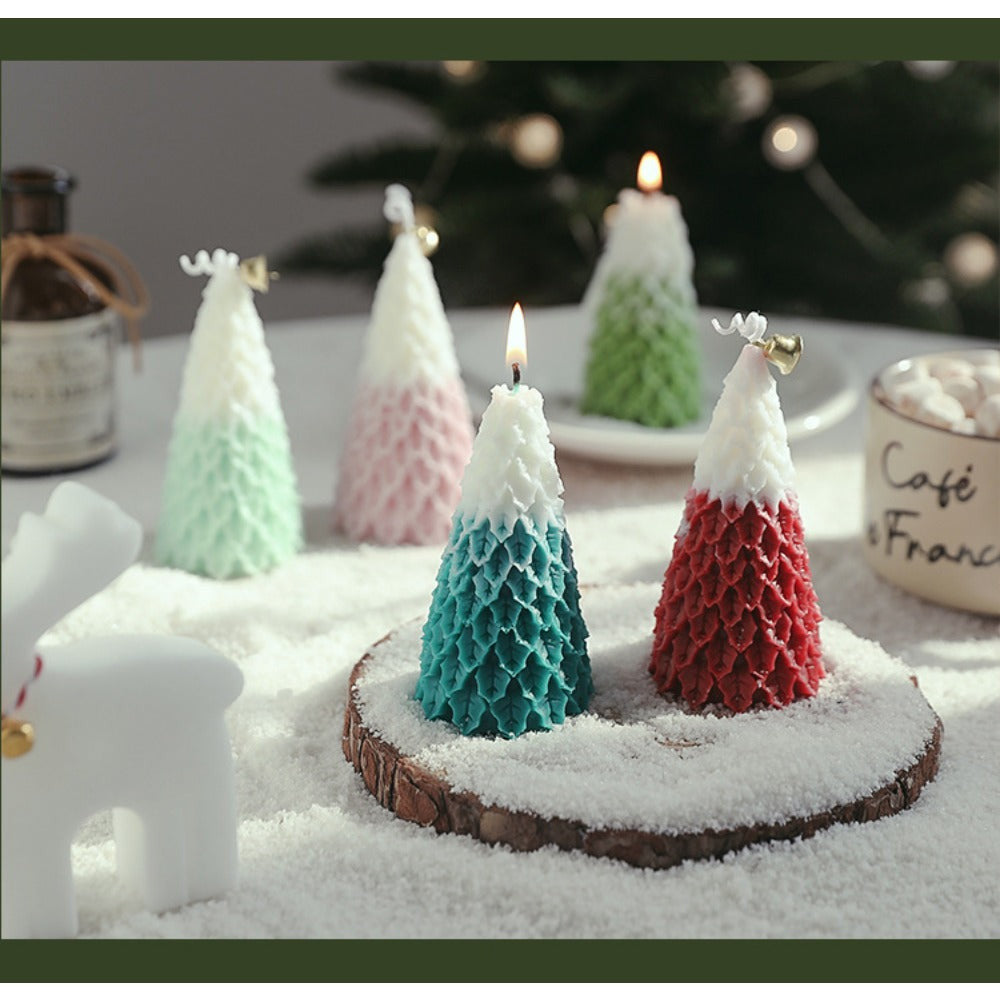 Christmas Tree Candle, Aromatherapy Gift Box, Creative Christmas Atmosphere Handmade Ornaments, Christmas Aromatherapy Candle Souvenir.