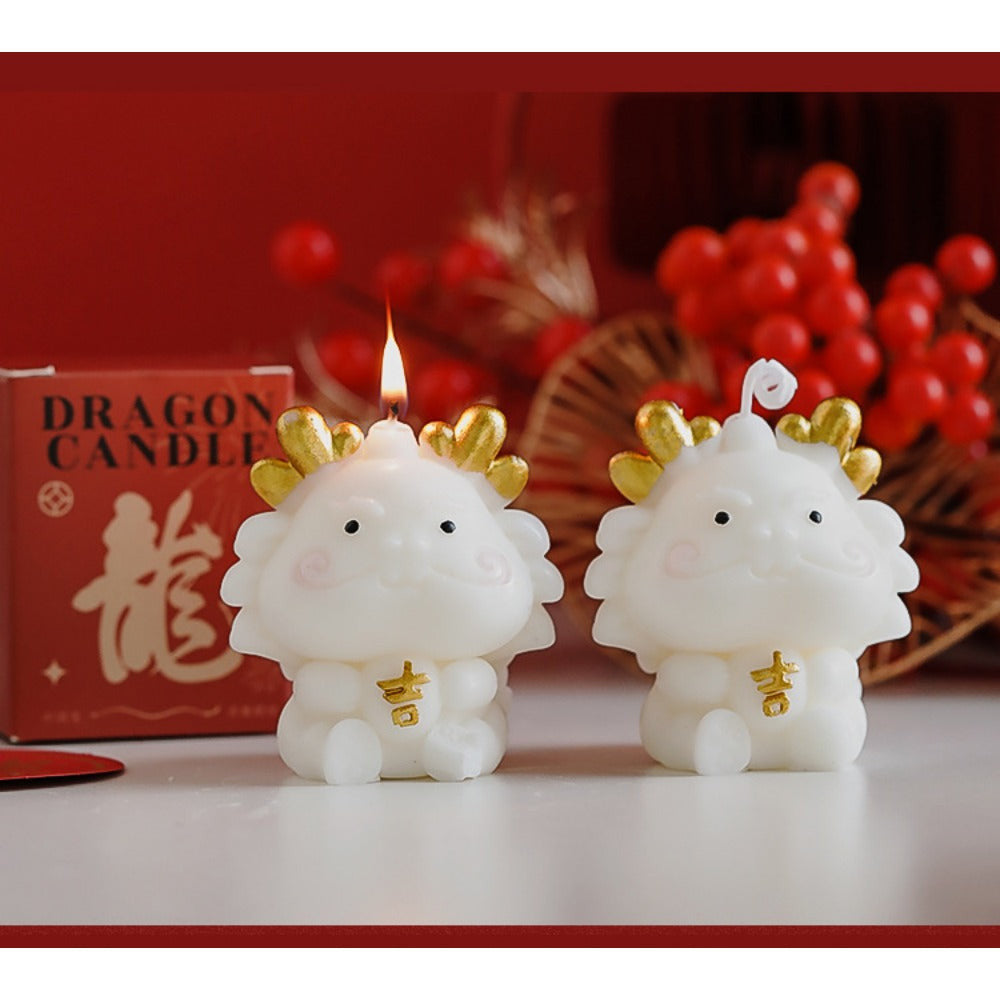 Dragon scented candles, fragrance souvenir gift, handmade wax ,New Year's creative gift.