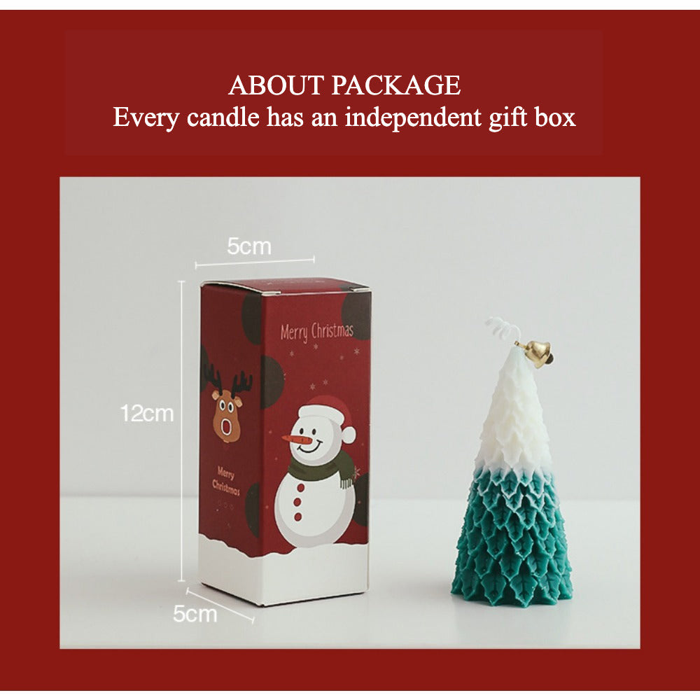 Christmas Tree Candle, Aromatherapy Gift Box, Creative Christmas Atmosphere Handmade Ornaments, Christmas Aromatherapy Candle Souvenir.