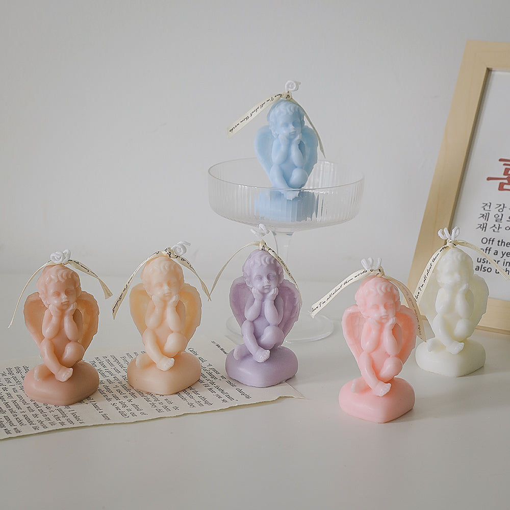 Little angel scented candles, home decoration, small ornament, birthday gift, handmade fragrance candles.