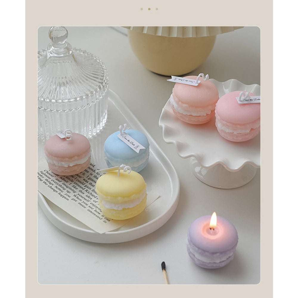 Macaron scented candle| souvenir|small gift|handmade Fragrance modeling wax.