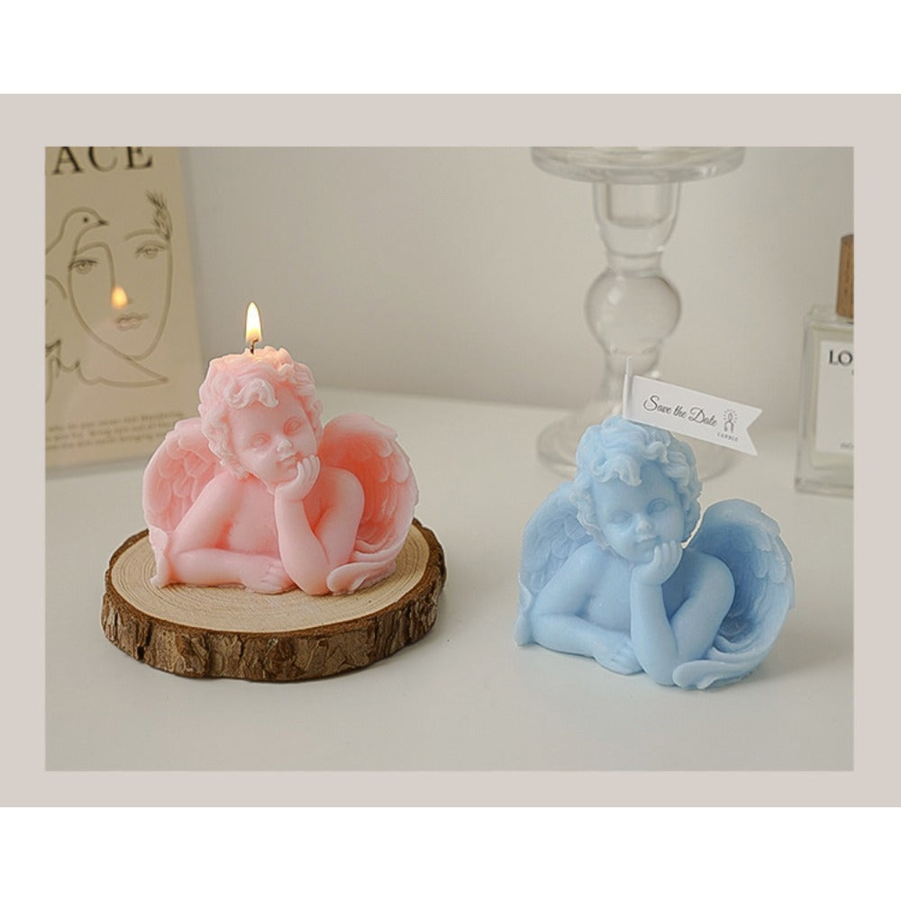 Angel scented candle handmade souvenir Creative ornament candle.